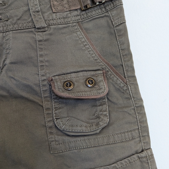 Jolt Olive Green Cargo Shorts Size 1 - Picture 3 of 9